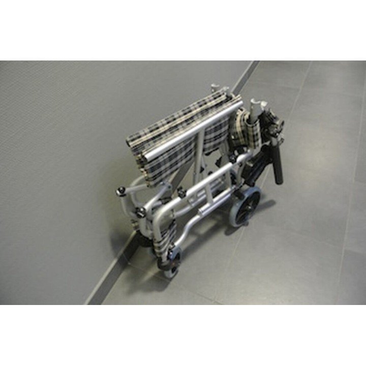 SILLA DE TRASLADO DE ALUMINIO ESTRECHA 45cm