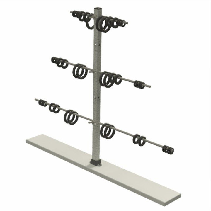 Árbol de anillas horizontal