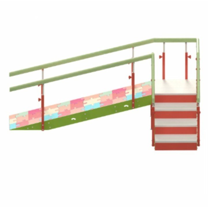 Escalera infantil con rampa