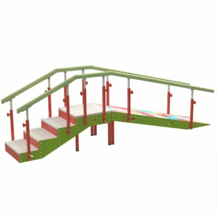 Escalera infantil con rampa