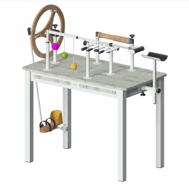 MESA DE MANOS Y PIES METÁLICA