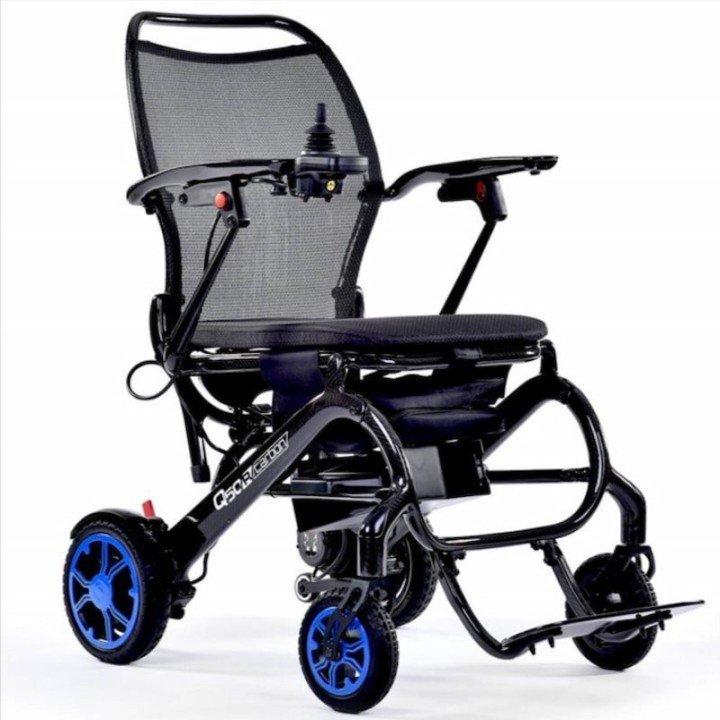 Silla de rueda eléctrica plegable QUICKIE Q50 R carbón
