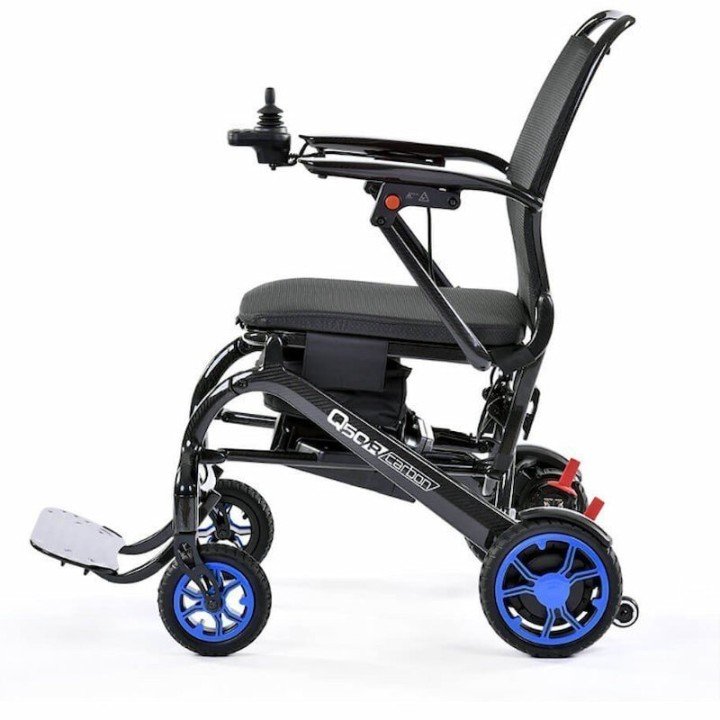 Silla de rueda eléctrica plegable QUICKIE Q50 R carbón