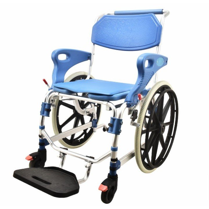 Silla de ducha y WC con ruedas de 24" ADAS | Envío gratis