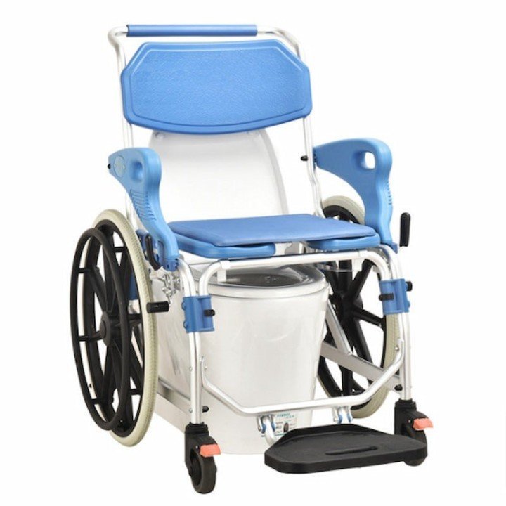 Silla de ducha y WC con ruedas de 24" ADAS | Envío gratis