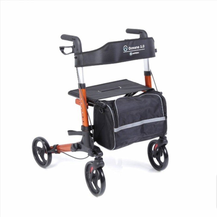 Andador plegable de 4 ruedas OCEAN | Envío gratis.