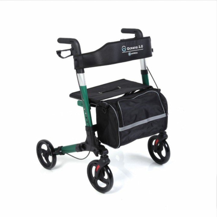 Andador plegable de 4 ruedas OCEAN | Envío gratis.