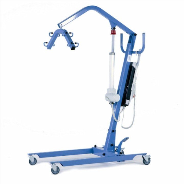 Grúa de elevación MINI BLUE FLYER con arnés | Ortoespaña