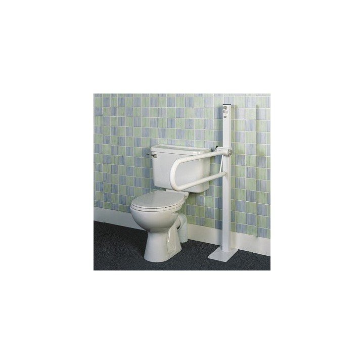 Barra de baño abatible sobre mastil