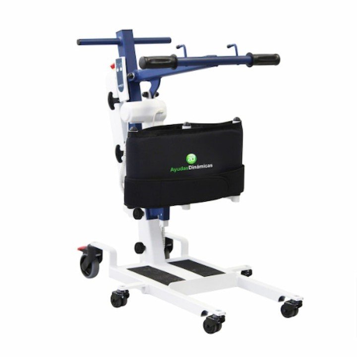 Grua de pé 'Way up Blue' com arnês