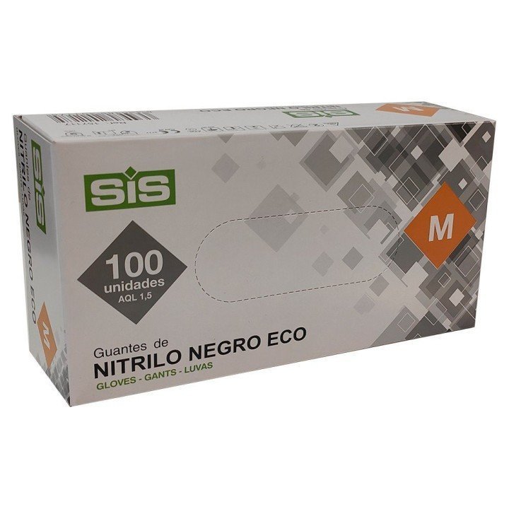 Guantes de nitrilo negro 3g