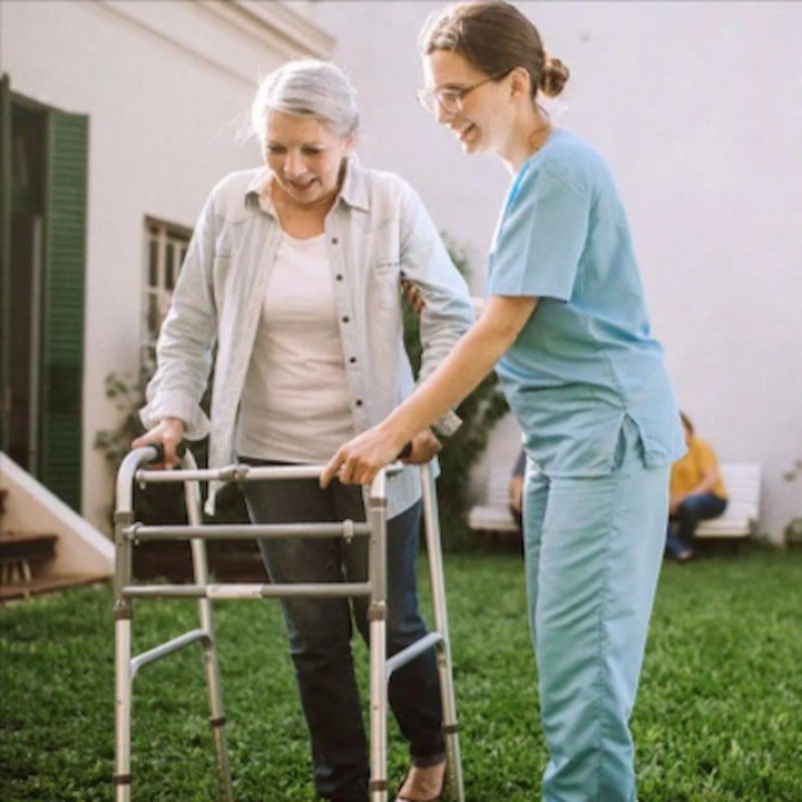 Andador de pasos de aluminio