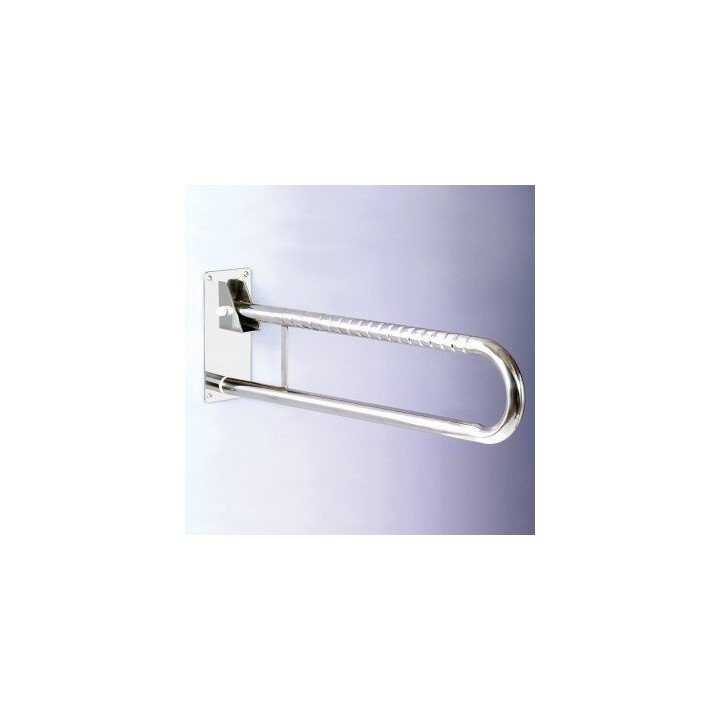 Doble barra abatible en acero inoxidable de 73cm