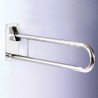 Doble barra abatible en acero inoxidable de 73cm - Ayudas dinámicas