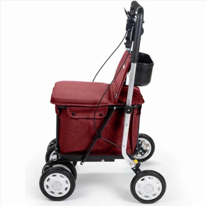Andador y carrito de la compra con asiento y respaldo LETT800