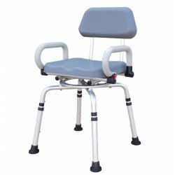 Silla giratoria de baño acolchada