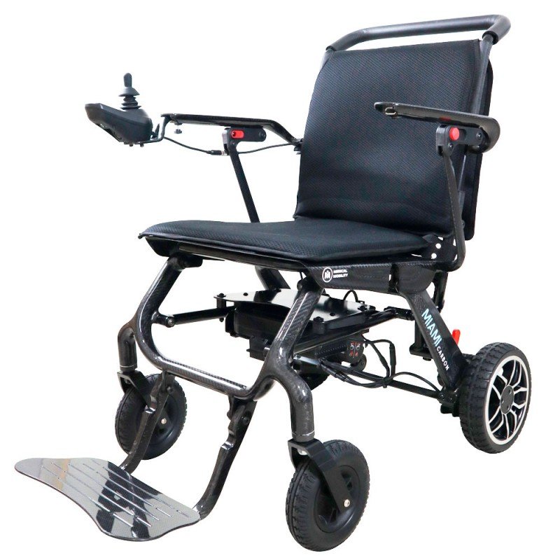 Silla eléctrica plegable Miami Carbon - 1390 € Silla eléctrica plegable Miami Carbon - Medical Mobility