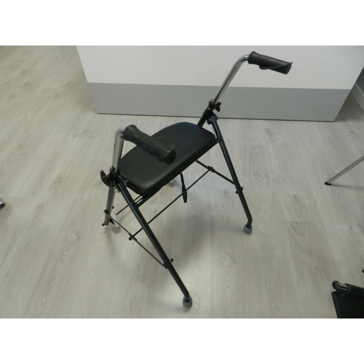 Andador de aluminio de 2 ruedas plegable