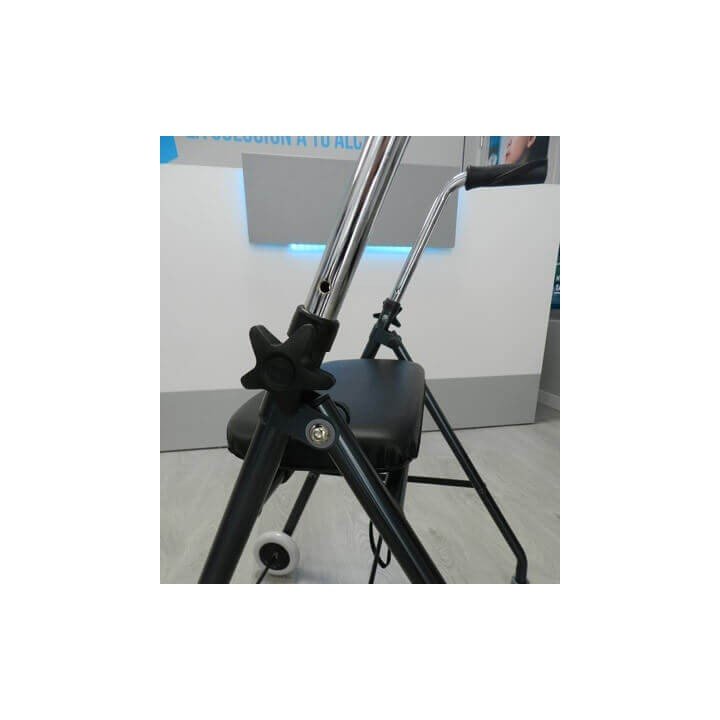 Andador de aluminio de 2 ruedas plegable