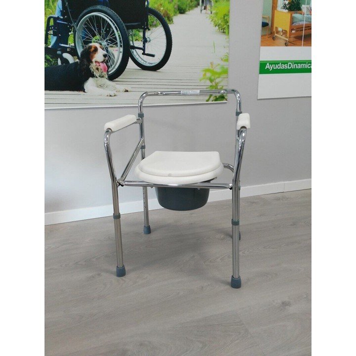 Silla wc plegable regulable en altura