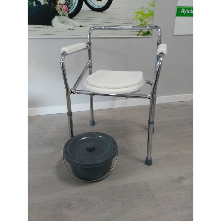 Silla wc plegable regulable en altura