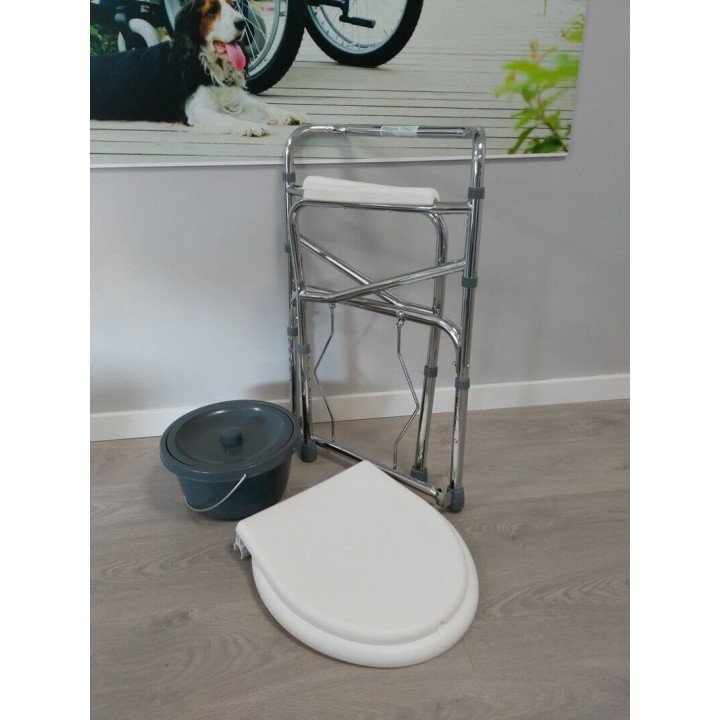 Silla wc plegable regulable en altura