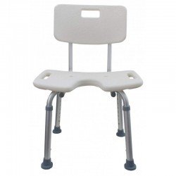 Silla de ducha de aluminio asiento en U