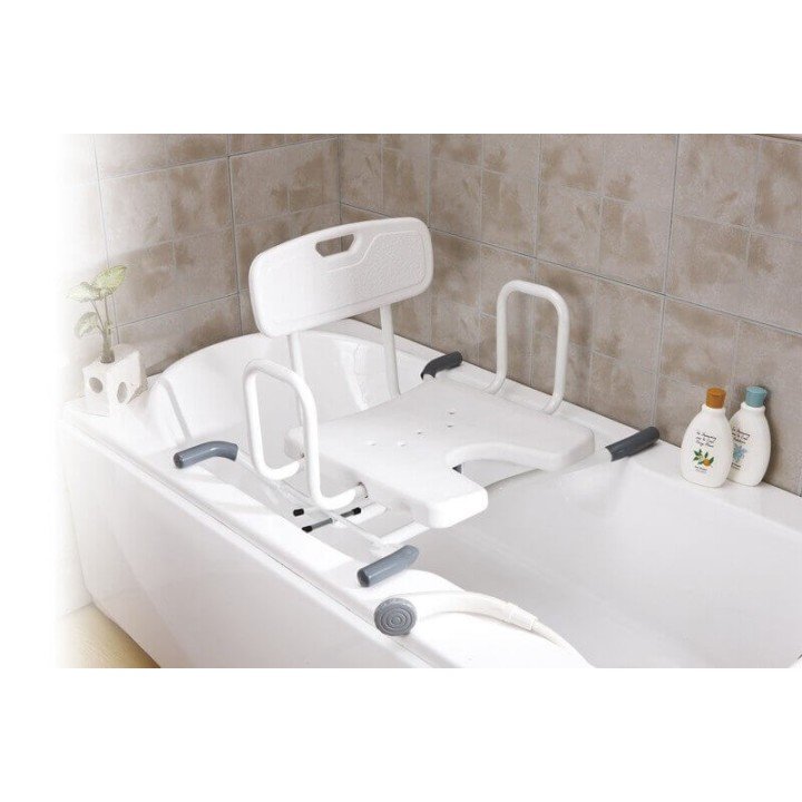 Asiento giratorio de bañera en forma de U