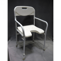 Silla de baño plegable de aluminio