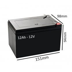 Baterías Scooter Eléctrico ST1D de 12Ah - 12V