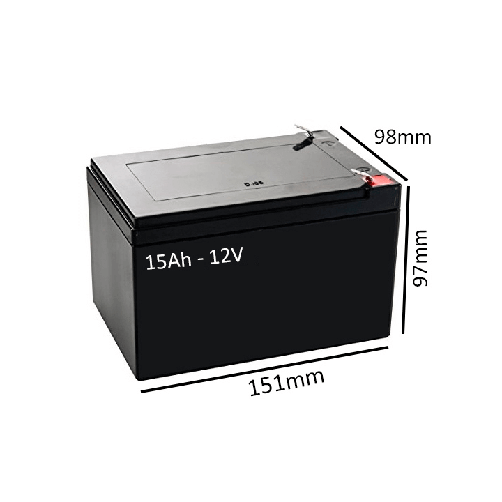 Baterías silla de ruedas eléctrica R120 de 15Ah - 12V