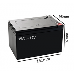 Baterías para scooter eléctrica Le Mans 2 de 15Ah - 12V