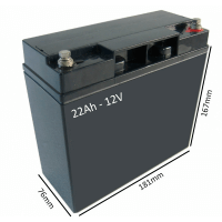 Baterías para scooter eléctrica PRISM SPORT de 22Ah - 12V - Ortoespaña