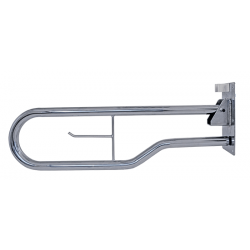 Barra abatible para baño de acero niquel cromo 74cm