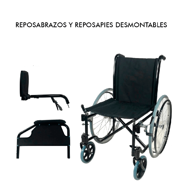 Silla de ruedas plegable autopropulsable
