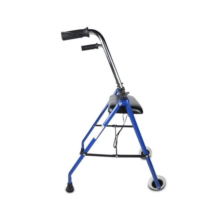 Andador de dos ruedas con asiento