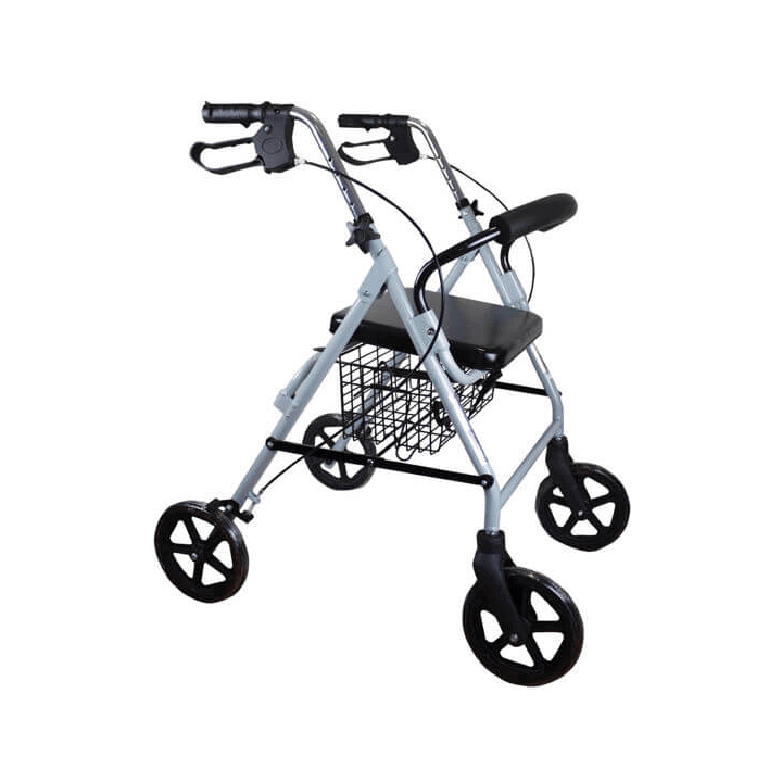 Andador de cuatro ruedas para ancianos