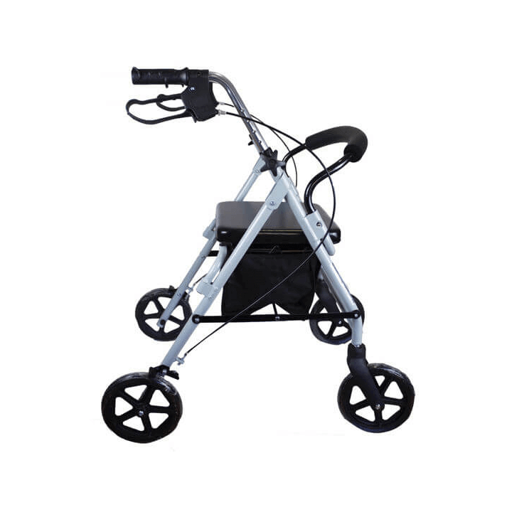 Andador de cuatro ruedas para ancianos
