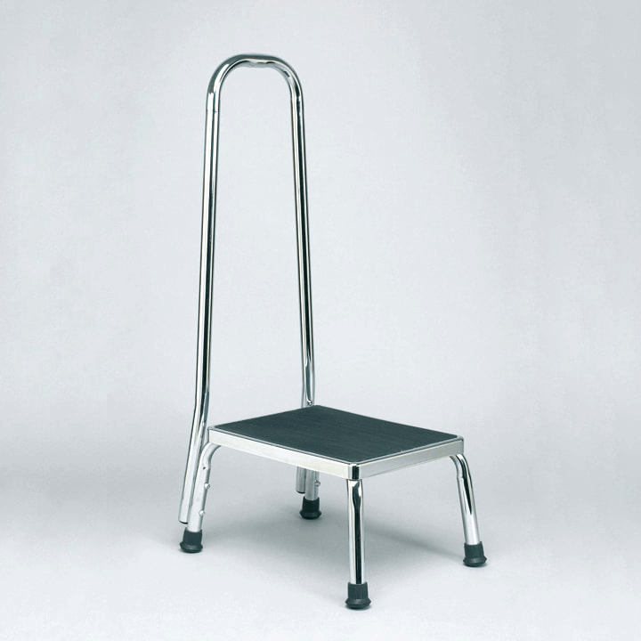 Escalón con barandilla