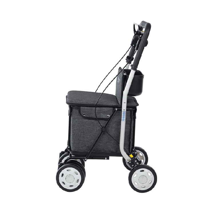 Andador y carrito de la compra con asiento y respaldo LETT800