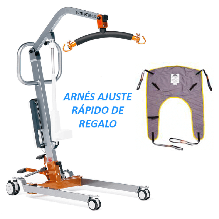 Grúa eléctrica Sunlift Micro con arnés