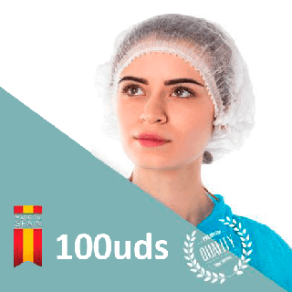 Gorro desechable sanitario en acordeón (1000uds)