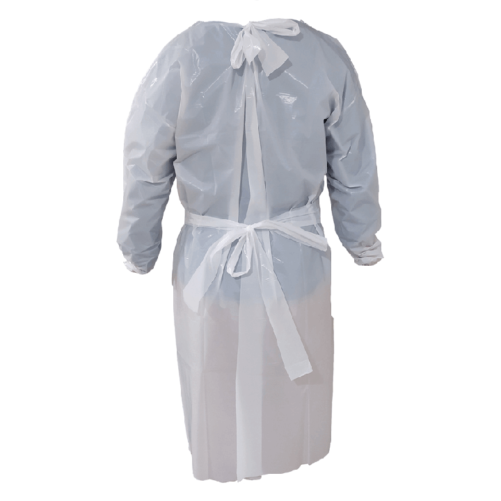 Bata desechable impermeable de polietileno
