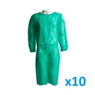 Bata desechable TNT 20g con cinturón (100 uds)