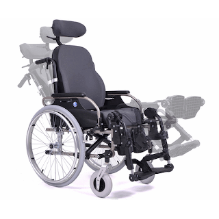 Silla de ruedas manual con respaldo reclinable 'V300 30 COMFORT'