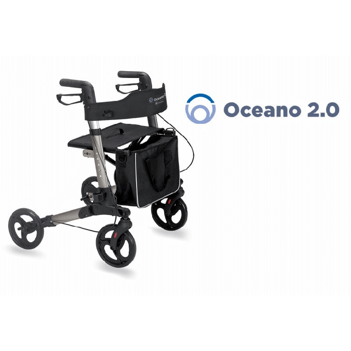 Andador plegable de 4 ruedas OCEAN | Envío gratis.