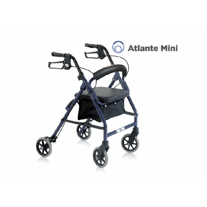 Andador de aluminio de 4 ruedas ATLANTE MINI | Envío gratis.