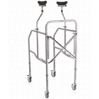 Andador con apoyo axilar plegable