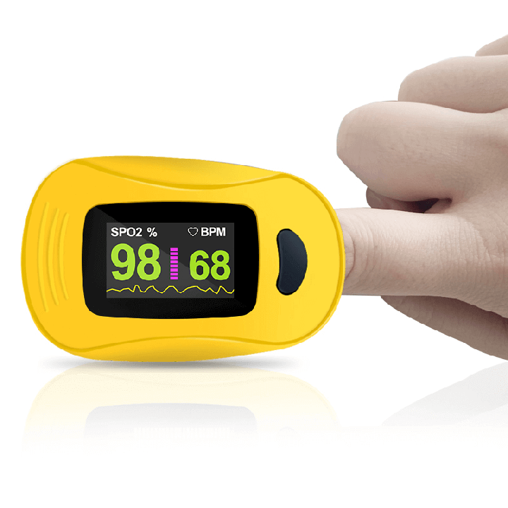 Pulsioximetro digital de dedo con pantalla LED