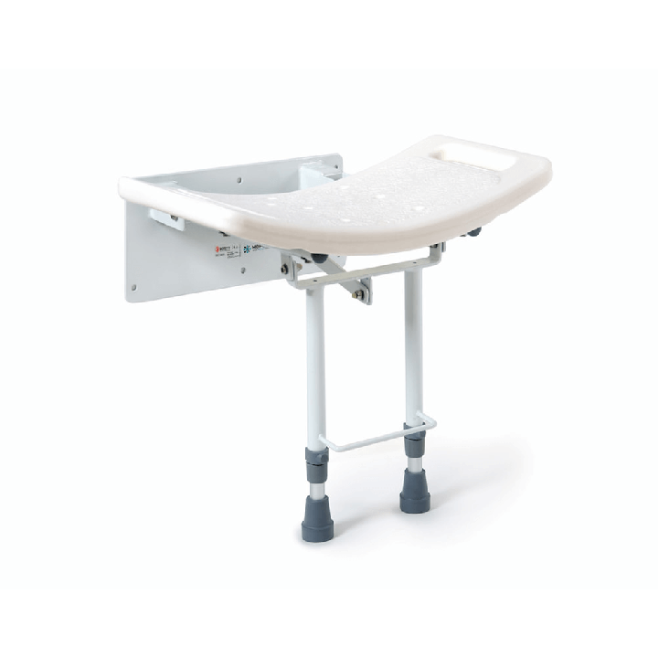 Asiento de ducha de pared con patas